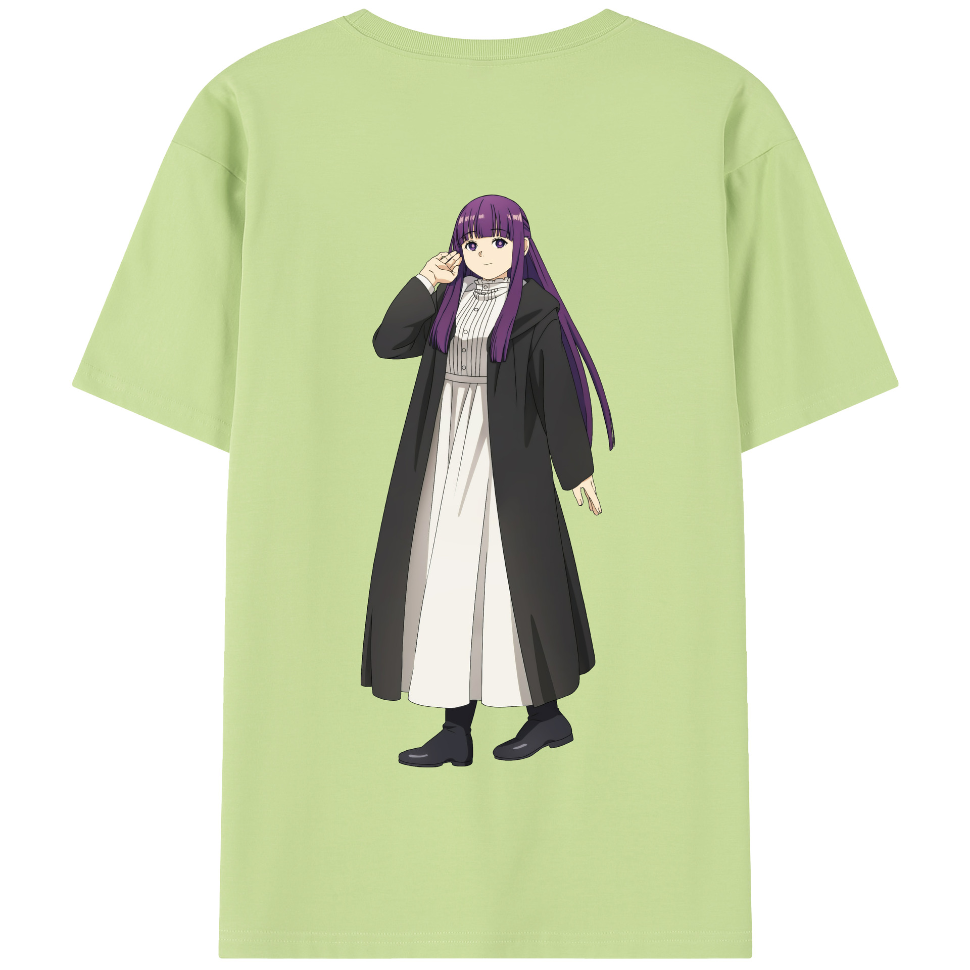 （画像用） 葬送のフリーレン Frieren 綿100％半袖Tシャツ（背面プリント）